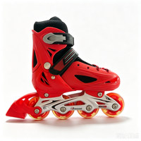 Quatre modèles alternatifs de patins à roulettes en ligne pour adultes, pour l'extérieur, avec 4 roues en PU légères, roulements ABEC-7, protection complète