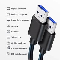 Câble d'extension USB3.0 vers USB Câble d'extension USB AM mâle vers AM mâle 1M 2M 3M Extension USB 3.0 Câble de données pour PC Flash Drive U Disk Keyboard