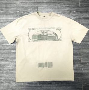 T-Shirt da Uomo Oversize Personalizzata Unisex in 100% Cotone da 300 GSM Stampa Serigrafica e DTG Effetto Lavaggio Acido e Sbiadito dal Sole - Product Image 1