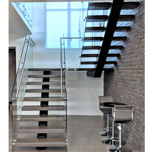 การออกแบบใหม่หินแกรนิตราคาโลหะที่ชัดเจนห้องใต้หลังคาพับขึ้นผนังบันไดสแตนเลสบันได - Product Image 3