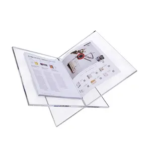 Klarer Acryl Desktop Display Stand halter für Magazin Exquisite File Book Desktop Holder
