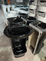 Lavabo autoportant pour ablutions musulmanes (Wudu) en porcelaine brillante avec robinet, pour le Moyen-Orient