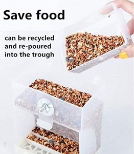 Hộp Đựng Thức Ăn Tự Động Cho Vẹt Đuôi Dài Canary Cockatiel <span class=keywords><strong>Finch</strong></span> Parakeet Phụ Kiện Lồng Đựng Thức Ăn Hạt - Product Image 4