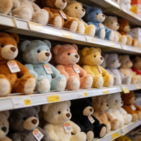 Jouets en peluche personnalisés de haute qualité, mignons, doux, kawaii, classiques, en forme d'ours en peluche, animaux en peluche pour enfants, cadeaux d'anniversaire