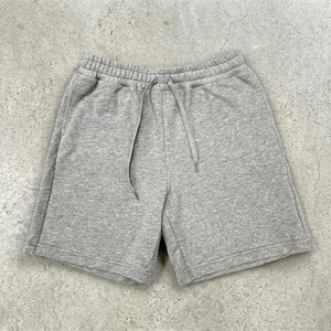 Shorts de jogging pour hommes avec logo personnalisé, cordon de serrage, style streetwear, en coton épais et respirant, décontractés - Product Image 5