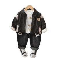 Ensemble 3 pièces Bear Day wear vêtements bio fantaisie pour garçons depuis 5 ans