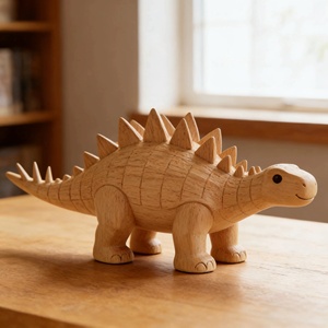 ไดโนเสาร์ไม้แกะสลักแบบสั่งทำพิเศษสำหรับเด็ก ของที่ระลึกพิพิธภัณฑ์เด็ก และของสะสมงานศิลปะ ผลิตในประเทศจีน - Product Image 4