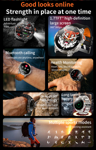<span class=keywords><strong>Montre</strong></span> <span class=keywords><strong>connectée</strong></span> pour <span class=keywords><strong>homme</strong></span> IW07, nouvelle <span class=keywords><strong>montre</strong></span> <span class=keywords><strong>connectée</strong></span> HD de 1,7 pouce avec batterie de 1000 mAh, lampe de poche, plus de 110 modes sportifs, moniteur de sommeil, compatible avec Android IOS ODM - Product Image 3