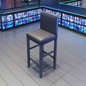 Mesa Alta de <span class=keywords><strong>Bar</strong></span> y Sillas de Acero Inoxidable con Superficie de Vidrio, Diseño Vintage Personalizado - Product Image 6