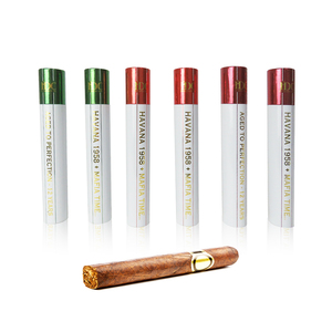 Custom Printed Paper Cylinder <b>Gift</b> Single Cigar Packaging Cardboard Tube <b>Round</b> Cigar <b>Box</b> - Product Image 2