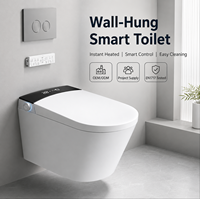 WC intelligent mural avec réservoir dissimulé, chasse d'eau automatique et fonction bidet – Approvisionnement direct usine