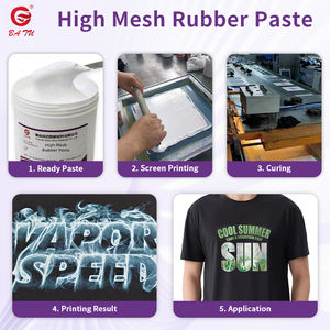 <span class=keywords><strong>Pâte</strong></span> de caoutchouc <span class=keywords><strong>à</strong></span> haute maille <span class=keywords><strong>à</strong></span> base d'eau, très vendue, pour sérigraphie textile, effet de couleur vive sur les tissus - Product Image 3