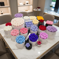 Roses Éternelles Coffret Cadeau Fleur Stabilisée pour la Fête des Mères, Roses Durables pour Mariage & Décoration Intérieure