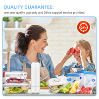 Boîte de conservation d'aliments, avec couvercle de Table, fraîcheur et économie sous vide, récipient de préparation-repas avec pompe automatique Rechargeable