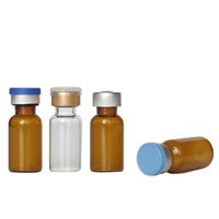 Vente en gros de flacons tubulaires transparents en verre pharmaceutique de différentes tailles pour perfusion médicale 1ml 2ml 3ml 5ml 7ml 10ml 15ml 30ml