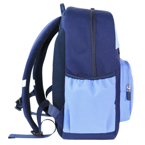 Custom Silk Screen Printing Color Block <b>Backpack</b> – Factory Direct Contrast Color Unisex Schoolbag for Teenage Students - Product Image 3