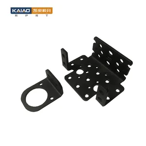 KAIAO DIY SUS301302034 Screw Hole Surface Black Spray Painted Sheet Metal Parts Stamping Spare Fixator Drilling Wire EDM Type