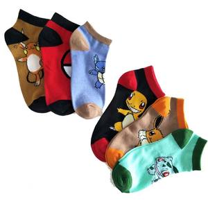 HY-1091 नए 2022 डिजाइन ग्रीष्मकालीन कार्टून कॉमिक टखने के मोजे पिकाकू एनीमे नाव अदृश्य मोजे महिलाओं को मोजे - Product Image 4