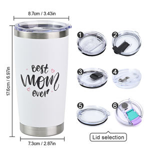Cadeaux personnalisés pour la fête des mères, gobelet isotherme de 20 oz, gobelet de voyage en acier inoxydable à double paroi de 30 oz, tasse à café en métal - Product Image 4
