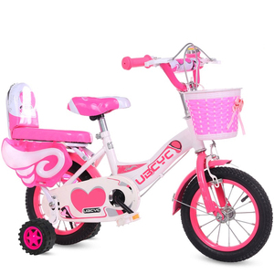 Vélo pour enfants tendance, <span class=keywords><strong>12</strong></span> <span class=keywords><strong>pouces</strong></span>, 16 <span class=keywords><strong>pouces</strong></span>, en acier rose, avec roues d'apprentissage, vélo pour filles de 3 à 5 ans - Product Image 2