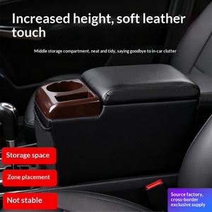 Reposabrazos Universal para Auto de Gran Capacidad, sin Perforaciones, con Caja de Almacenamiento Central, Plástico AC-457, Venta al Por Mayor de Fábrica, Ajuste Estándar - Product Image 2