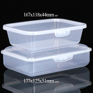 Sunshing nhựa nhỏ mini rõ ràng mặt hàng mỹ phẩm vuông hình chữ nhật trường hợp PP lưu trữ cho <span class=keywords><strong>container</strong></span> hạt bao bì hộp với nắp - Product Image 5