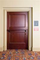 Puerta Holandesa de Madera de Caoba Sólida para Casa de Jardín con Ventanas y Marco Arqueado