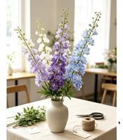Premium Delphinium Kunstbloemen Realistische Lange Steel Tafeldecoraties Bruiloft Bloemstukken