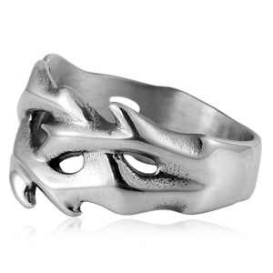 yunnique Tyrannosaurus Rex <b>Ring</b> <b>Titanium</b> Steel Men's Punk Animal Hollow Dragon Design Fashion Jewelry Gift - Product Image 4