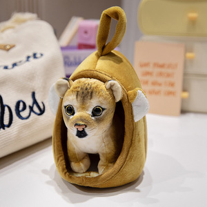 Bosque tigre león muñeca leopardo jirafa peluche animal nido muñeca adornos colgantes adornos - Product Image 6