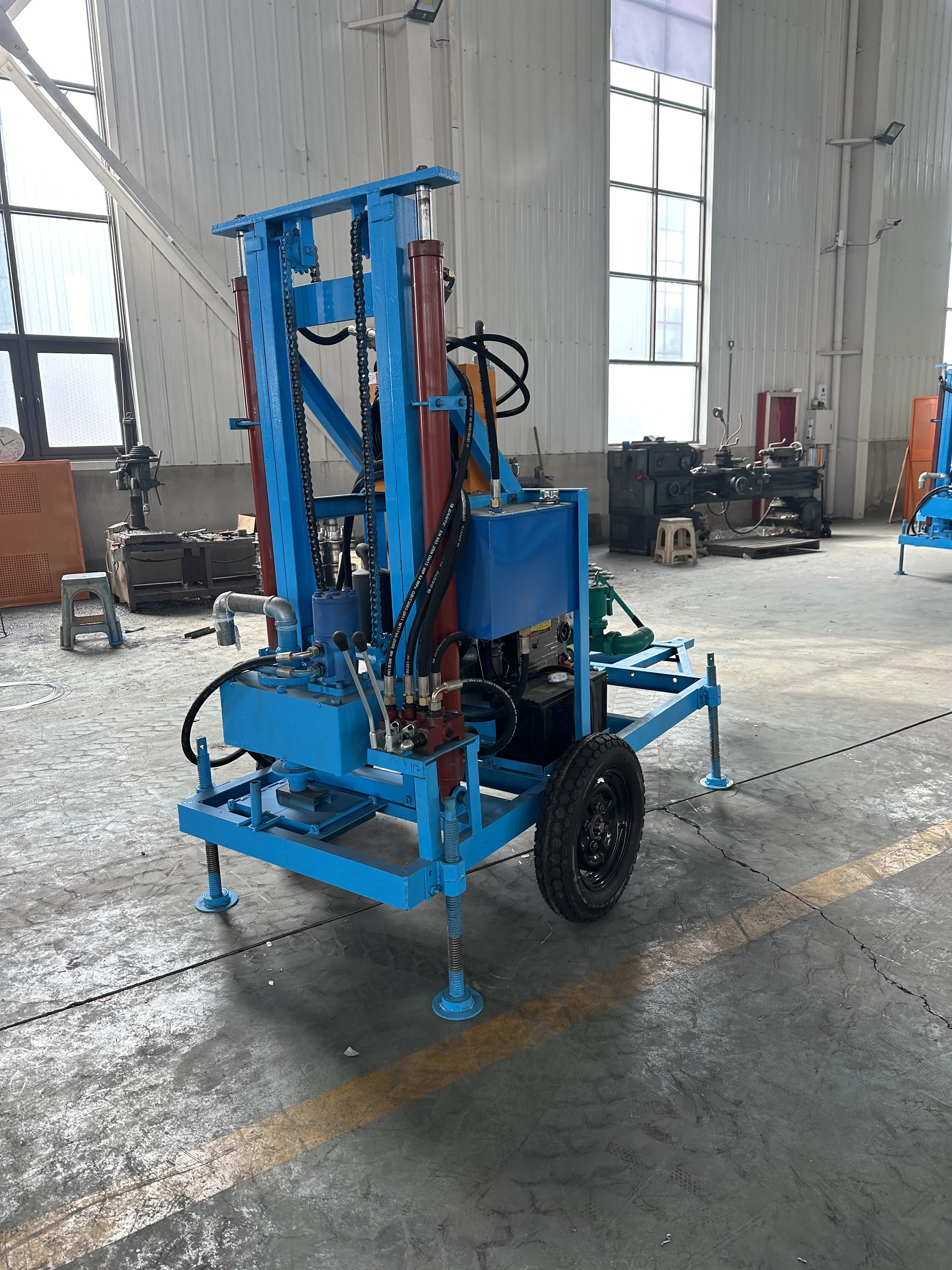 200m 300m 350m 600 Meters Steel Crawler Mounted Rotary Water Well Drilling Rig Machine/Mine Drilling Rig