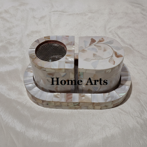 Nácar Mabkhar con caja y bandeja Quemador de incienso de alta calidad Personalizar tamaño y forma Mabkhar a bajo precio - Product Image 1