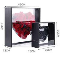 Boîte Cadeau en Acrylique Transparente en Forme de Cœur d'Ange pour la Saint-Valentin, avec Embossage, Recyclable, Vente en Gros d'Usine