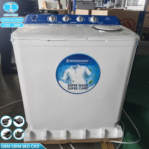 <span class=keywords><strong>Machine</strong></span> à <span class=keywords><strong>laver</strong></span> semi-automatique 8 kg OEM/ODM avec double cuve indépendante pour lavage et essorage - Product Image 4