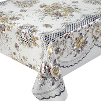 Nappe en PVC imperméable et anti-graisse à motif en relief, nappe de table pour mariage, formats de nappes de table rectangulaires