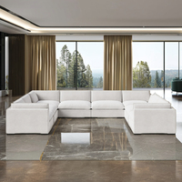 FERLY Rn Furniture - Sofá Seccional de Lujo para Sala de Estar, Sofás de Tela para Sala de Estar, Conjunto de Sofás Seccionales, Sofá Modular