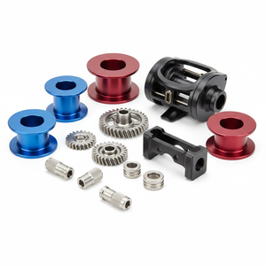 חלקי גלגלת דיג מעובדים ב-<span class=keywords><strong>CNC</strong></span> בדיוק גבוה, רכיבי אלומיניום קלים במשקל עם ציפוי אנודייז, עבור גלגלות דיג במי מלח. - Product Image 1
