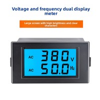 Generator NQQK Tampilan Digital Voltmeter Pengukur Frekuensi Fase Tunggal 110V/220V Tiga Fase 380V 50Hz Tester D69-2080 Buatan