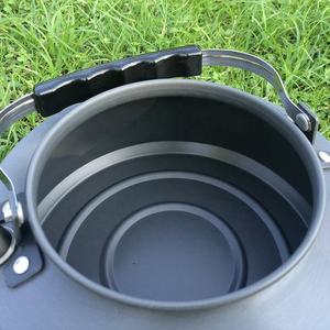 1.5L Xách Tay Cắm Trại Nồi Đi Bộ Đường Dài Cắm Trại Ấm Đun Nước Cắm Trại Nhôm Siêu Ánh Sáng Ngoài Trời Trọng Lượng Nhẹ Xách Tay Survival Công Cụ - Product Image 5