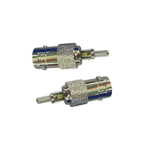 Connecteur BNC Femelle à Sertir Type Fenêtre, Prise RF BNC pour Câbles Coaxiaux RG174 RG316 BNC RF 50 Ohms pour Antenne CCTV