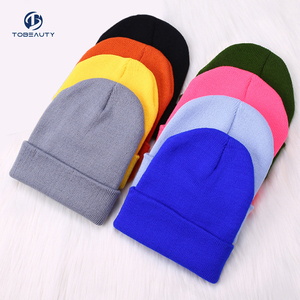 Gorro <span class=keywords><strong>de</strong></span> Punto Acrílico Deportivo Unisex con Logotipo Personalizado, Gorro <span class=keywords><strong>de</strong></span> <span class=keywords><strong>Invierno</strong></span> Tejido a Mano con Logotipo <span class=keywords><strong>de</strong></span> Cuero, Gorro Acrílico Grueso - Product Image 1
