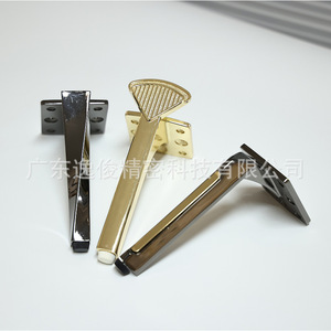 Aluminum Alloy <b>Sofa</b> Legs Customizable Round <b>Gold</b> Heavy Duty Contemporary Furniture Hardware Cabinet Support - Product Image 5