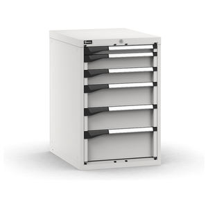 Cajonera de encimera gris Fami Master con 6 cajones de extensión ajustable 561x726x850mm - Product Image 1