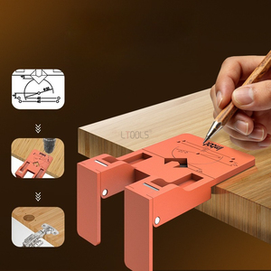 Placa Magnética de Fijación para Bisagras, Herramienta Auxiliar Portátil para Montaje de Bisagras de Puertas de Gabinetes de Madera, Personalizable - Product Image 3