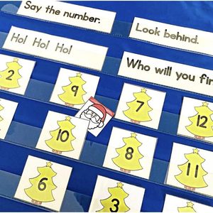 <b>Pocket</b> Chart 7 <b>Pockets</b> Blue Durable <b>Plastic</b> Flip Chart For Classroom Teaching Supplies Age 3-6 Years - Product Image 4
