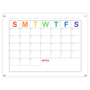 Planificadores Muestra <span class=keywords><strong>gratis</strong></span> Hojas de nevera portátiles <span class=keywords><strong>Calendario</strong></span> Borrado en seco Pizarra acrílica con líneas - Product Image 5