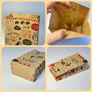 Sacs en papier à fond carré en gros, impression de logo personnalisée pour l'emballage du lait, des sushis, des chaussures, des cosmétiques - Product Image 5