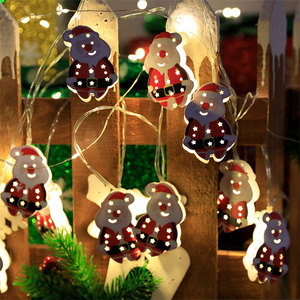 Vente en gros de guirlandes lumineuses à LED en fil de cuivre pour sapin de <span class=keywords><strong>Noël</strong></span> renne bonhomme de neige pour décorations d'intérieur - Product Image 1