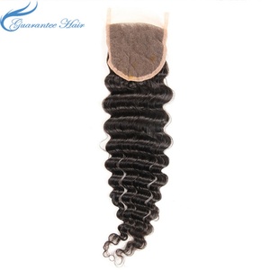 ผมแท้ 100% ยี่ห้อ Guranteehair ไม่พันกัน ขายส่ง ฐานไหม 4x4  พร้อมเชือกผูกปิดผม  สำหรับผมหลากหลายแบบ - Product Image 4