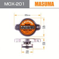 طقم غطاء رادياتير MASUMA MOX-201: إحكام موثوق وتصميم مقاوم للحرارة FD42 DG7YH41 16401-87512